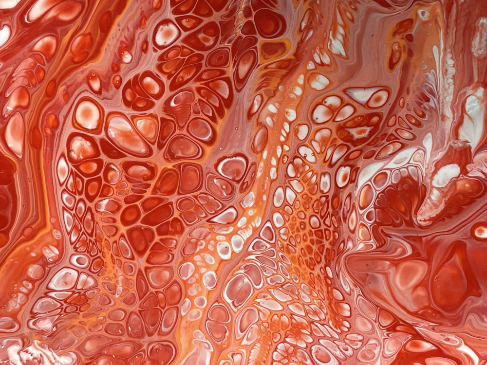 Macro photo of fluid art